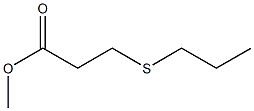 methyl 3-(propylsulfanyl)propanoate Structure