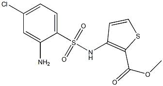 methyl 3-[(2-amino-4-chlorobenzene)sulfonamido]thiophene-2-carboxylate Structure