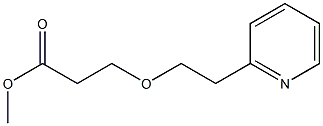 methyl 3-[2-(pyridin-2-yl)ethoxy]propanoate Structure