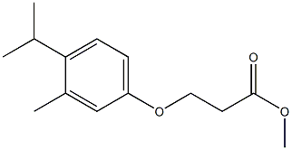  methyl 3-[3-methyl-4-(propan-2-yl)phenoxy]propanoate