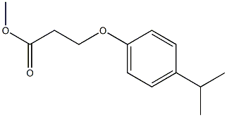 methyl 3-[4-(propan-2-yl)phenoxy]propanoate,,结构式