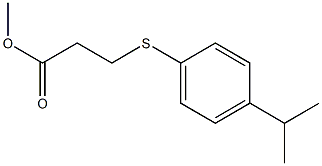 methyl 3-{[4-(propan-2-yl)phenyl]sulfanyl}propanoate Structure