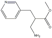 methyl 3-amino-2-(pyridin-3-ylmethyl)propanoate 化学構造式