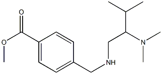 methyl 4-({[2-(dimethylamino)-3-methylbutyl]amino}methyl)benzoate Struktur