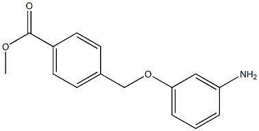 methyl 4-(3-aminophenoxymethyl)benzoate,,结构式