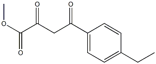 methyl 4-(4-ethylphenyl)-2,4-dioxobutanoate Structure