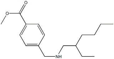 methyl 4-{[(2-ethylhexyl)amino]methyl}benzoate,,结构式
