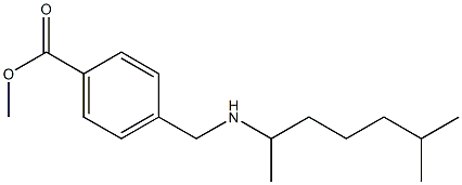 methyl 4-{[(6-methylheptan-2-yl)amino]methyl}benzoate Struktur