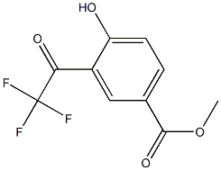 methyl 4-hydroxy-3-(trifluoroacetyl)benzoate Struktur
