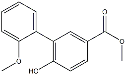 methyl 6-hydroxy-2'-methoxy-1,1'-biphenyl-3-carboxylate Struktur