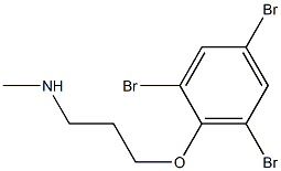 methyl[3-(2,4,6-tribromophenoxy)propyl]amine Structure