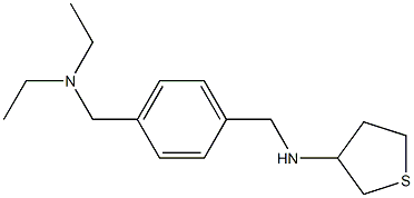  N-({4-[(diethylamino)methyl]phenyl}methyl)thiolan-3-amine