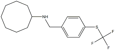 N-({4-[(trifluoromethyl)sulfanyl]phenyl}methyl)cyclooctanamine Structure