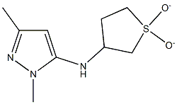 N-(1,1-dioxidotetrahydrothien-3-yl)-1,3-dimethyl-1H-pyrazol-5-amine 结构式