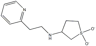 N-(1,1-dioxidotetrahydrothien-3-yl)-N-(2-pyridin-2-ylethyl)amine,,结构式