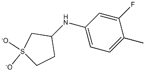 N-(1,1-dioxidotetrahydrothien-3-yl)-N-(3-fluoro-4-methylphenyl)amine,,结构式