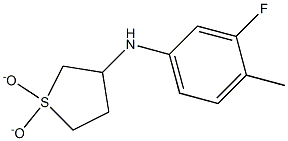 N-(1,1-dioxidotetrahydrothien-3-yl)-N-(3-fluoro-4-methylphenyl)amine 化学構造式