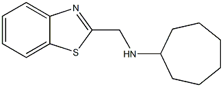 N-(1,3-benzothiazol-2-ylmethyl)cycloheptanamine Structure