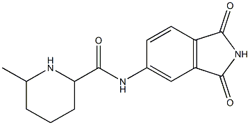 N-(1,3-dioxo-2,3-dihydro-1H-isoindol-5-yl)-6-methylpiperidine-2-carboxamide 化学構造式