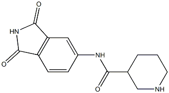 N-(1,3-dioxo-2,3-dihydro-1H-isoindol-5-yl)piperidine-3-carboxamide Struktur