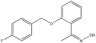 N-(1-{2-[(4-fluorophenyl)methoxy]phenyl}ethylidene)hydroxylamine Structure