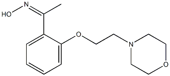 N-(1-{2-[2-(morpholin-4-yl)ethoxy]phenyl}ethylidene)hydroxylamine Structure