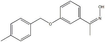 N-(1-{3-[(4-methylphenyl)methoxy]phenyl}ethylidene)hydroxylamine,,结构式