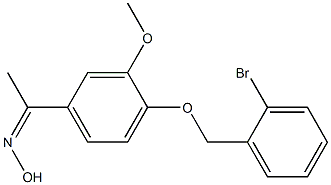 N-(1-{4-[(2-bromophenyl)methoxy]-3-methoxyphenyl}ethylidene)hydroxylamine Structure