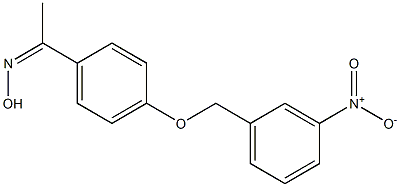 N-(1-{4-[(3-nitrophenyl)methoxy]phenyl}ethylidene)hydroxylamine Structure