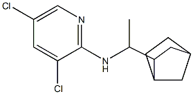 N-(1-{bicyclo[2.2.1]heptan-2-yl}ethyl)-3,5-dichloropyridin-2-amine,,结构式
