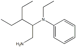 N-(1-amino-3-ethylpentan-2-yl)-N-ethylaniline Structure