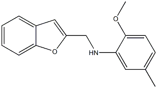 N-(1-benzofuran-2-ylmethyl)-2-methoxy-5-methylaniline Structure