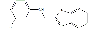 N-(1-benzofuran-2-ylmethyl)-3-(methylsulfanyl)aniline 化学構造式