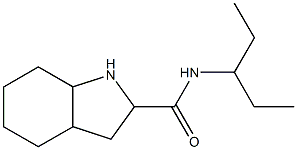 N-(1-ethylpropyl)octahydro-1H-indole-2-carboxamide 结构式