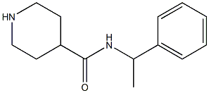 N-(1-phenylethyl)piperidine-4-carboxamide 化学構造式