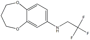 N-(2,2,2-trifluoroethyl)-3,4-dihydro-2H-1,5-benzodioxepin-7-amine,,结构式