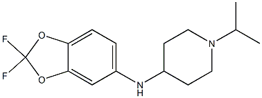 N-(2,2-difluoro-2H-1,3-benzodioxol-5-yl)-1-(propan-2-yl)piperidin-4-amine Structure