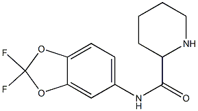 N-(2,2-difluoro-2H-1,3-benzodioxol-5-yl)piperidine-2-carboxamide Struktur