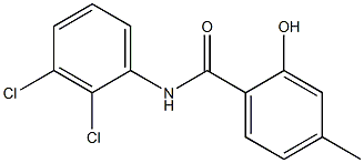 N-(2,3-dichlorophenyl)-2-hydroxy-4-methylbenzamide,,结构式