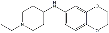N-(2,3-dihydro-1,4-benzodioxin-6-yl)-1-ethylpiperidin-4-amine Struktur