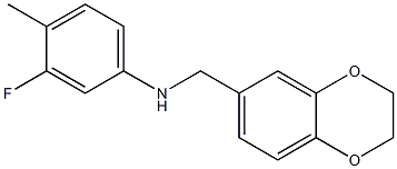 N-(2,3-dihydro-1,4-benzodioxin-6-ylmethyl)-3-fluoro-4-methylaniline Structure