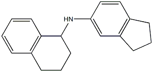 N-(2,3-dihydro-1H-inden-5-yl)-1,2,3,4-tetrahydronaphthalen-1-amine Structure