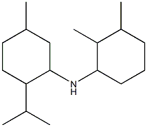 N-(2,3-dimethylcyclohexyl)-5-methyl-2-(propan-2-yl)cyclohexan-1-amine Struktur