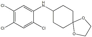 N-(2,4,5-trichlorophenyl)-1,4-dioxaspiro[4.5]decan-8-amine 化学構造式