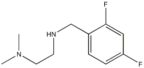 N'-(2,4-difluorobenzyl)-N,N-dimethylethane-1,2-diamine Struktur