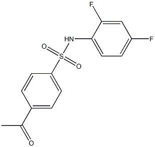 N-(2,4-difluorophenyl)-4-acetylbenzene-1-sulfonamide