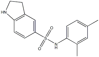 N-(2,4-dimethylphenyl)-2,3-dihydro-1H-indole-5-sulfonamide Structure