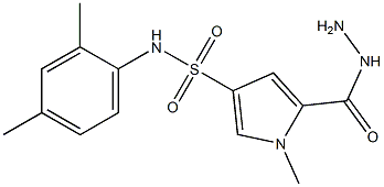 N-(2,4-dimethylphenyl)-5-(hydrazinocarbonyl)-1-methyl-1H-pyrrole-3-sulfonamide Structure