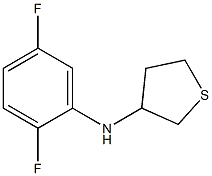 N-(2,5-difluorophenyl)thiolan-3-amine 结构式