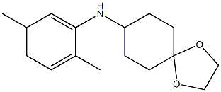 N-(2,5-dimethylphenyl)-1,4-dioxaspiro[4.5]decan-8-amine 化学構造式